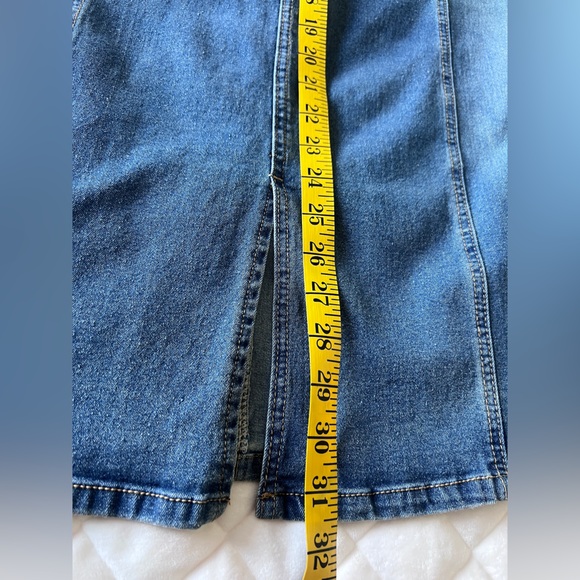 Polagram Blue Denim Midi Skirt - Picture 5 of 9